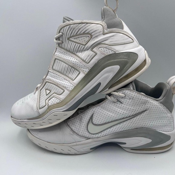 Nike Air Max 360 BB Style 395708-100 Basketball Shoes White Gray Men\'s Size‎ 14 main image 7